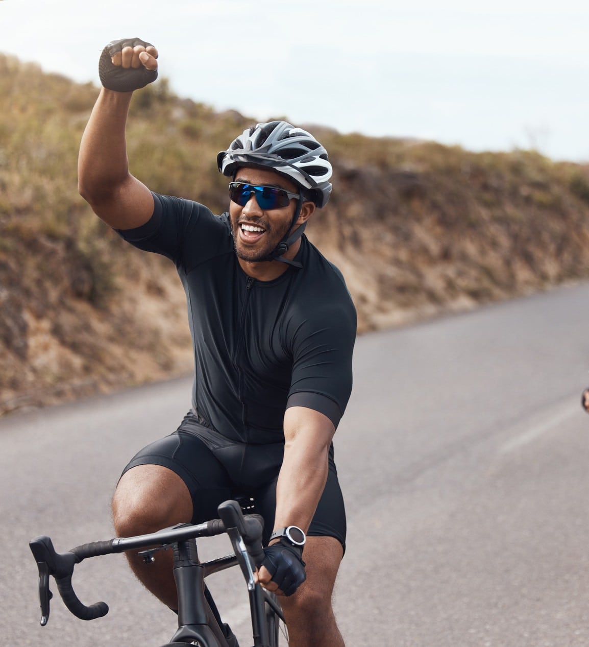 Man riding his bike after regenerative medicine in Charlotte NC