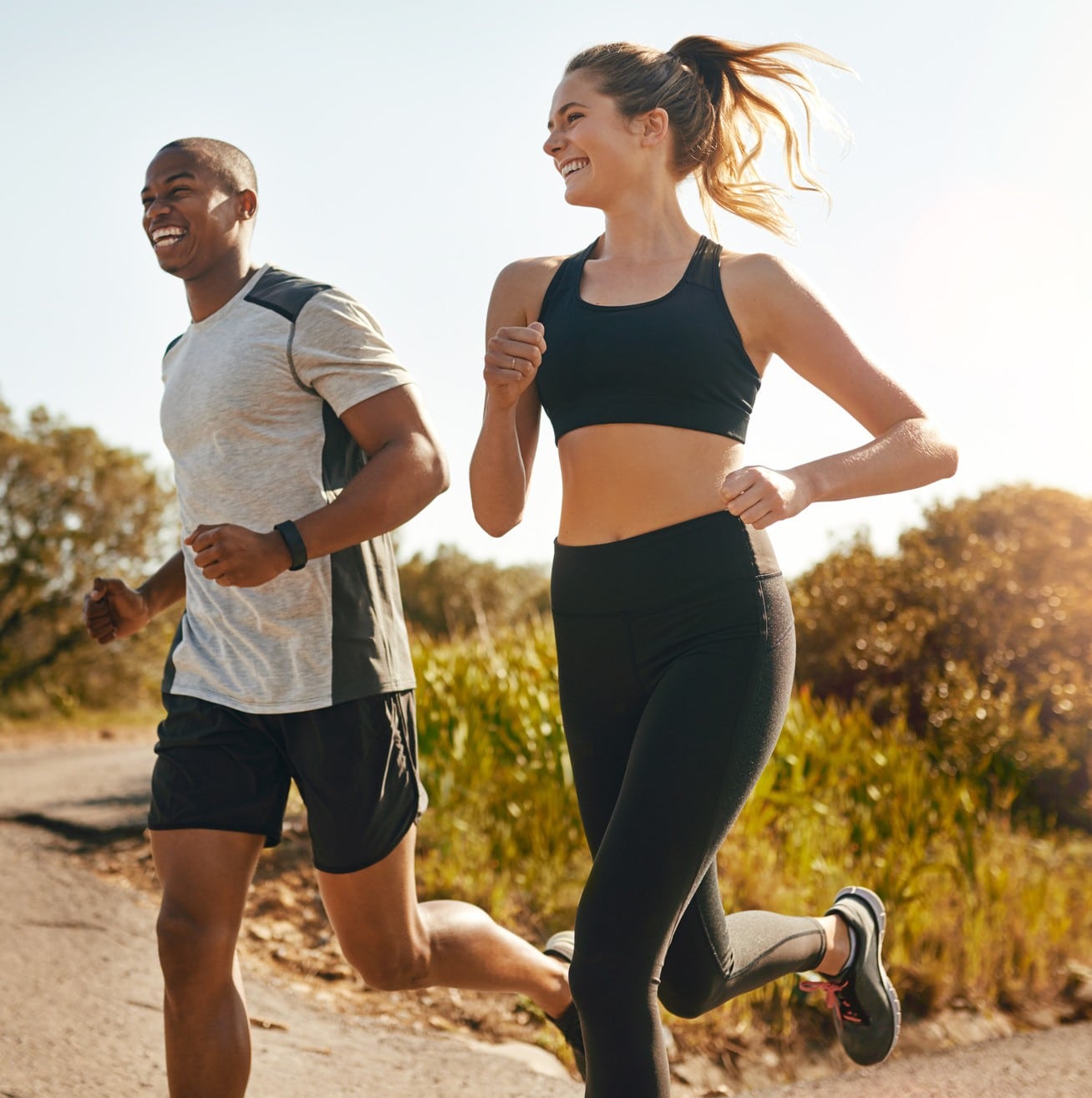 A man and woman running after regenerative medicine in Charlotte NC