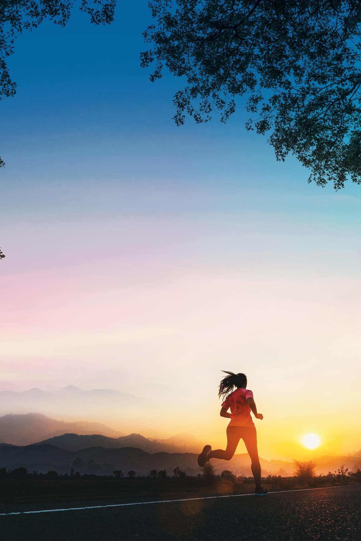 Woman running after ozone therapy in Charlotte NC